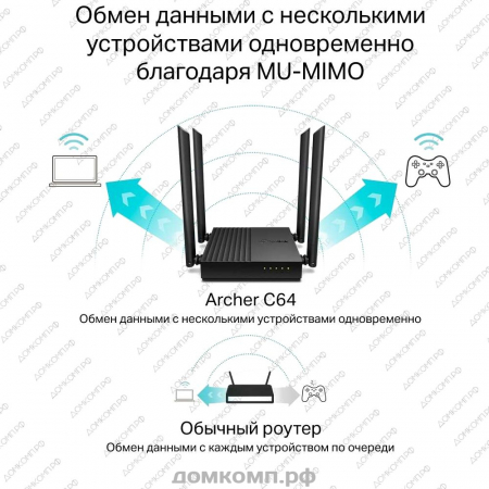 Маршрутизатор TP-Link Archer C64 Giga недорого. домкомп.рф